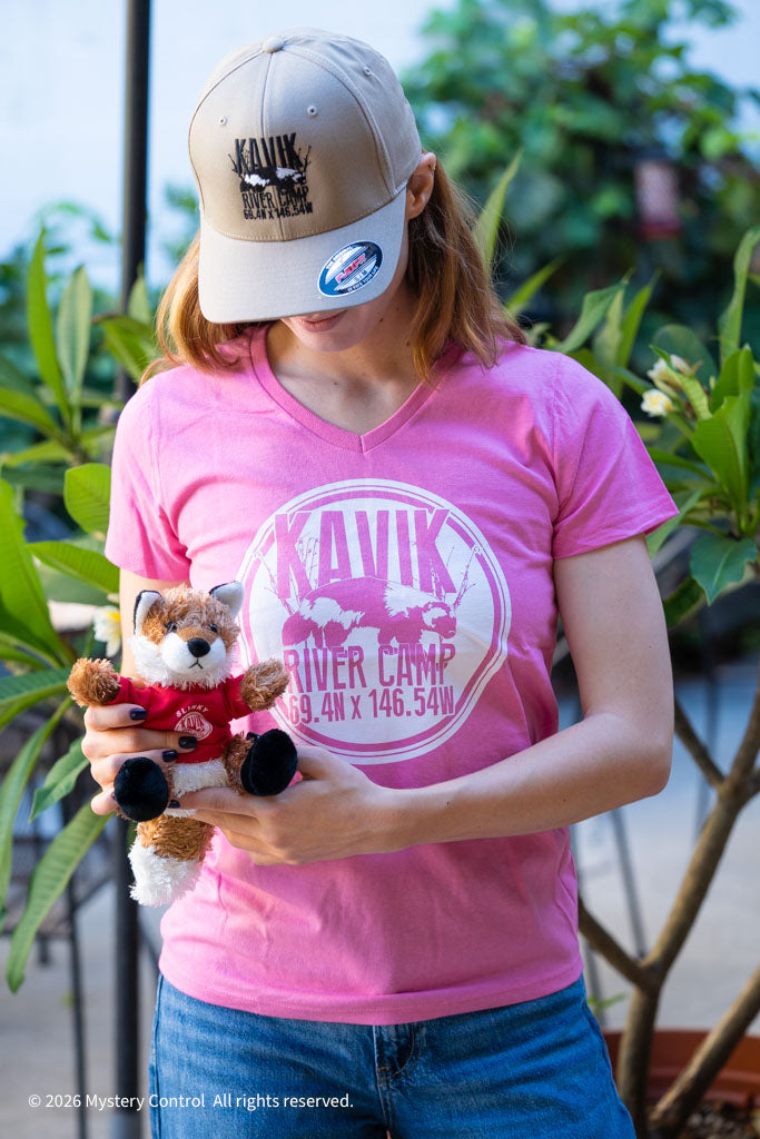 Slinky the Fox Plushie w/ Kavik River Camp Tee