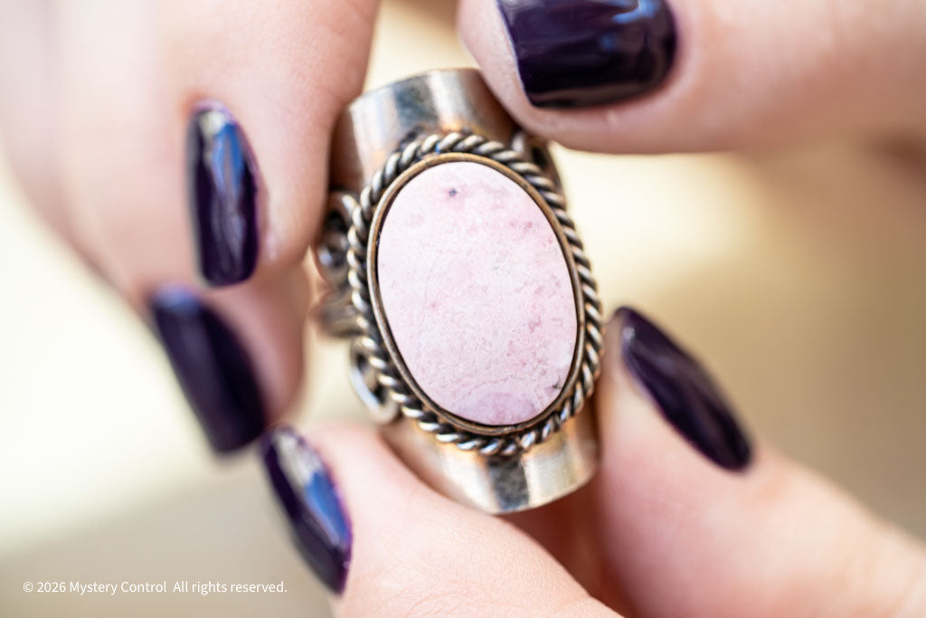 Pink Opal Adjustable Cocktail Ring