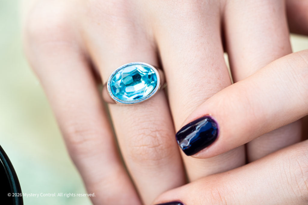 Blue Topaz & Silver Ring