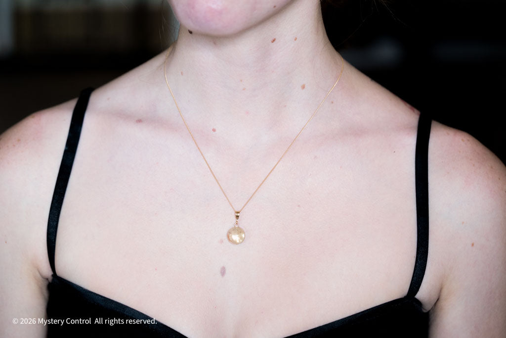 Positivity Sunstone and Gold Charm Necklace