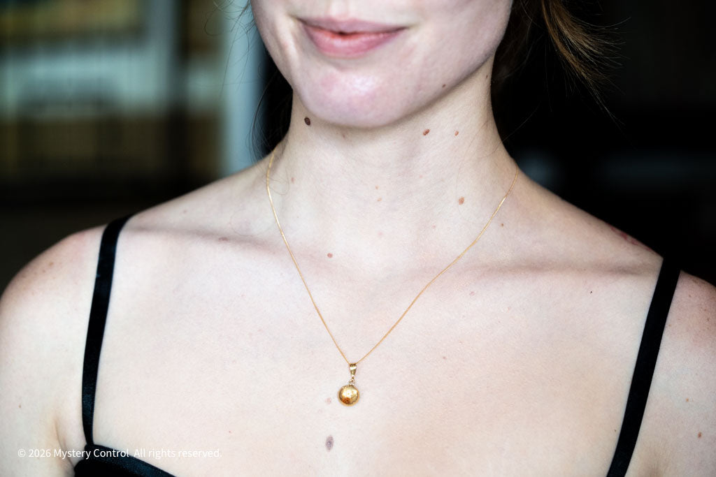 Positivity Sunstone and Gold Charm Necklace
