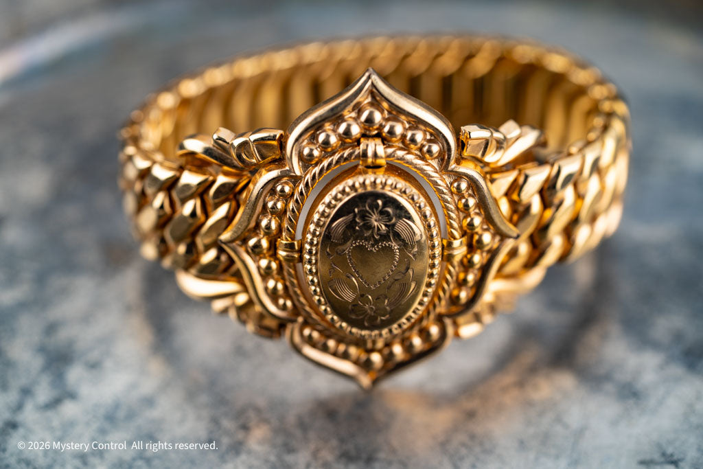 Speidel Gold-Filled Sweetheart Expansion Bracelet - 1940s