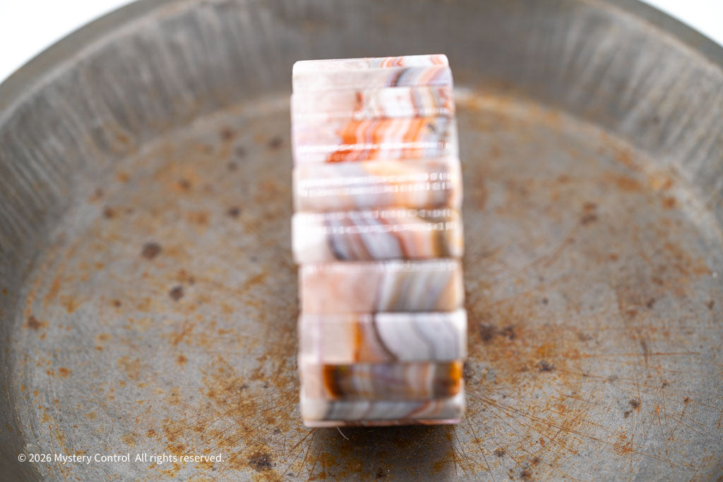 Amethyst Lace Agate Sculptural Bracelet