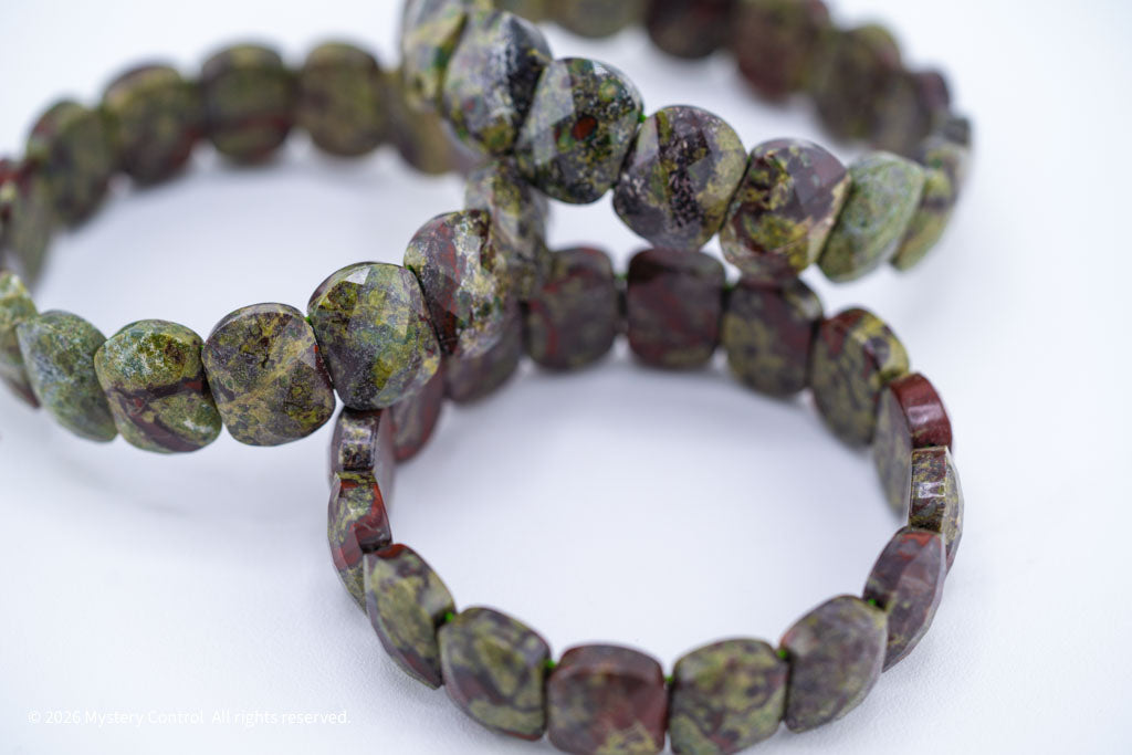 Dragon Blood Jasper "Dragon Scale" Bracelet