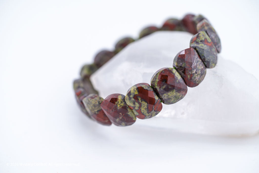 Dragon Blood Jasper "Dragon Scale" Bracelet