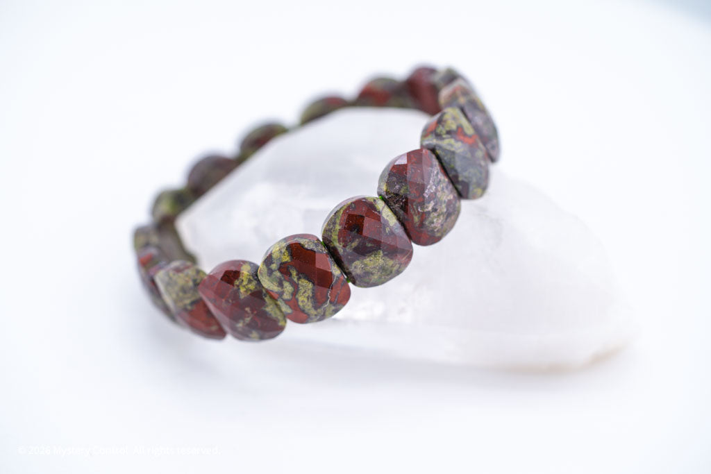 Dragon Blood Jasper "Dragon Scale" Bracelet