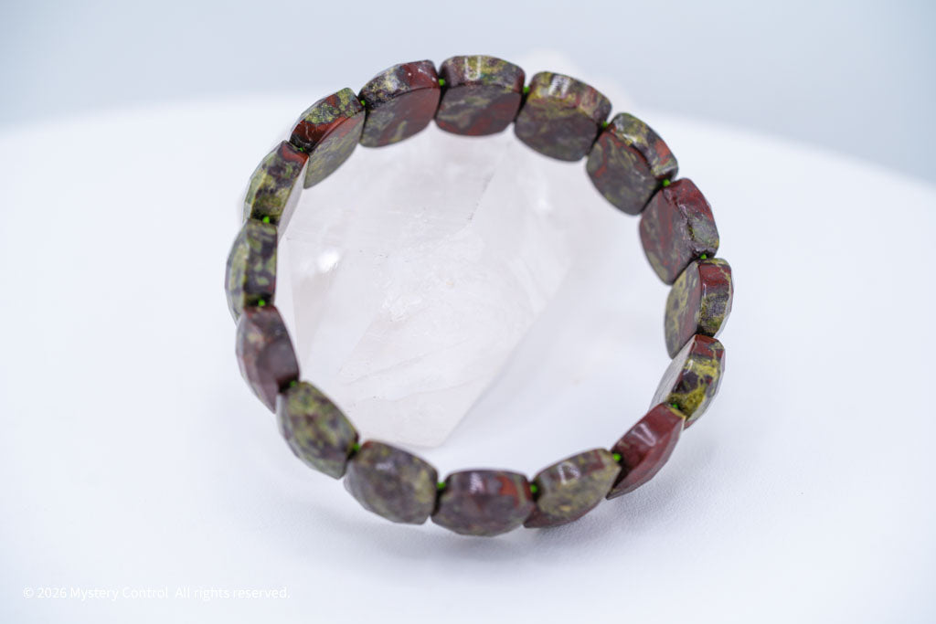 Dragon Blood Jasper "Dragon Scale" Bracelet