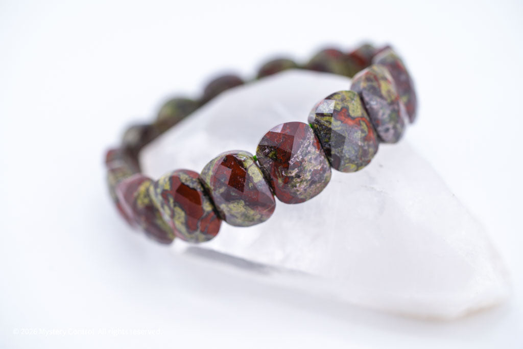 Dragon Blood Jasper "Dragon Scale" Bracelet