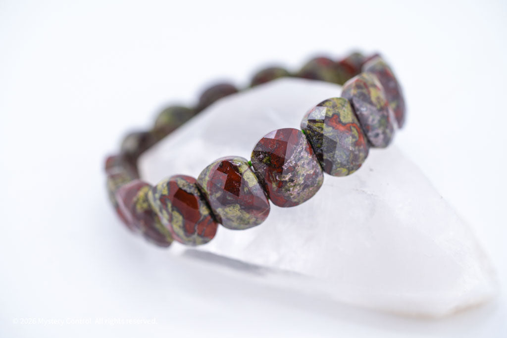 Dragon Blood Jasper "Dragon Scale" Bracelet