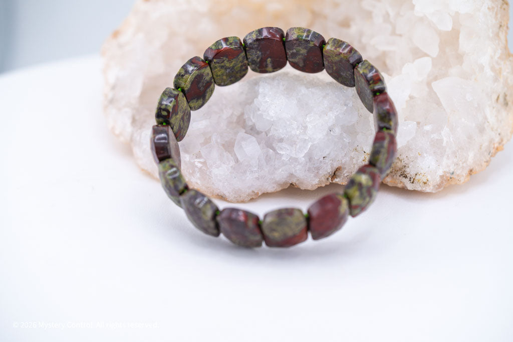 Dragon Blood Jasper "Dragon Scale" Bracelet