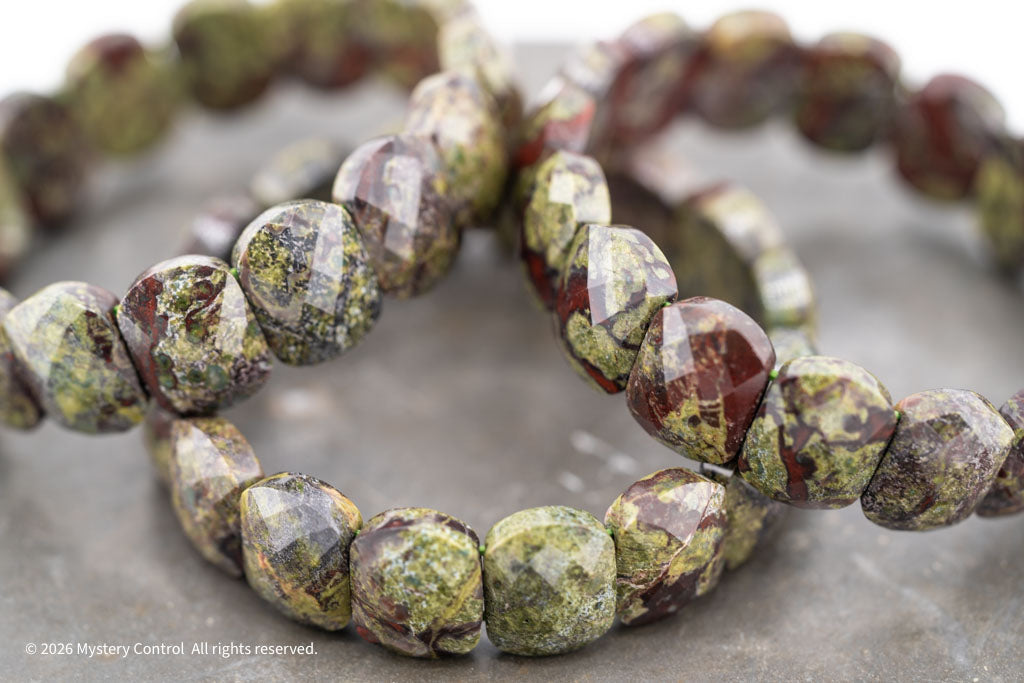 Dragon Blood Jasper "Dragon Scale" Bracelet
