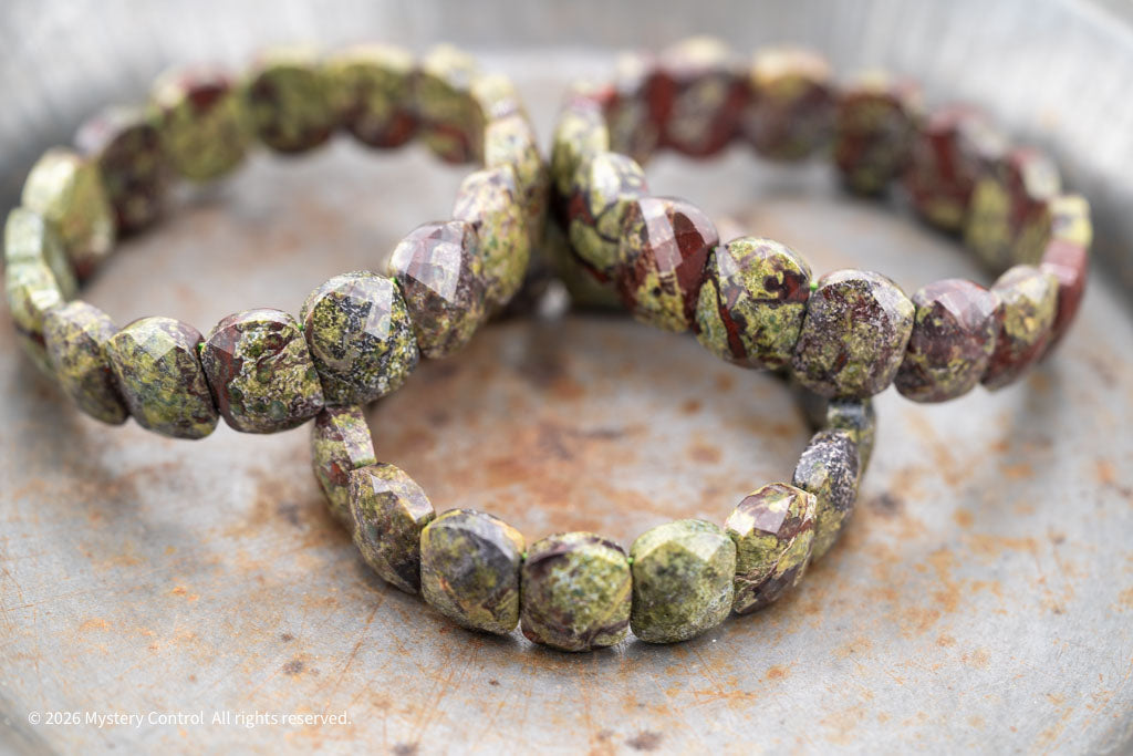 Dragon Blood Jasper "Dragon Scale" Bracelet