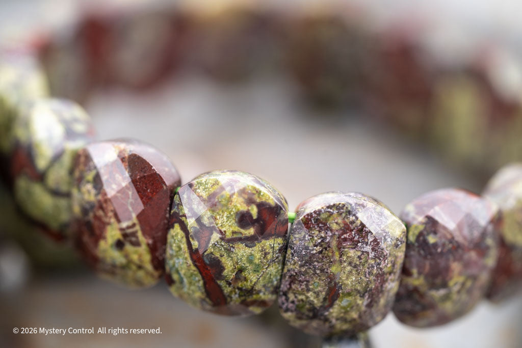 Dragon Blood Jasper "Dragon Scale" Bracelet
