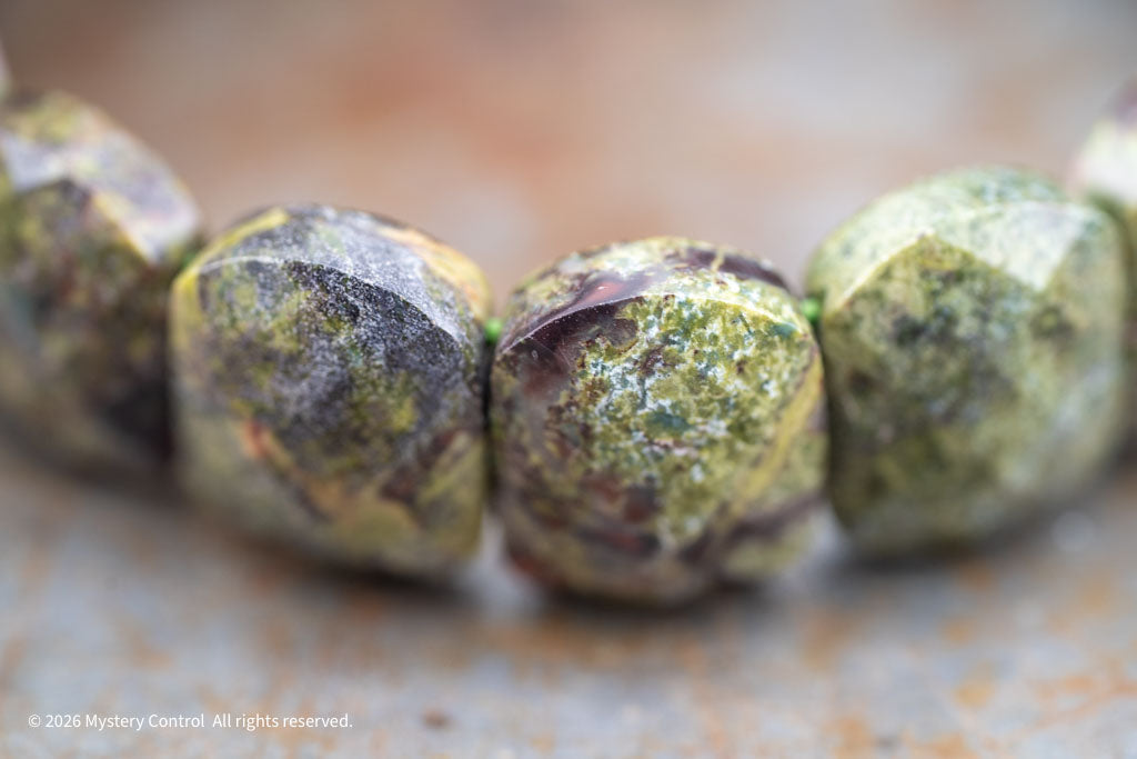 Dragon Blood Jasper "Dragon Scale" Bracelet
