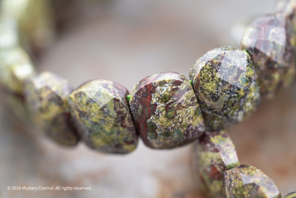 Dragon Blood Jasper "Dragon Scale" Bracelet