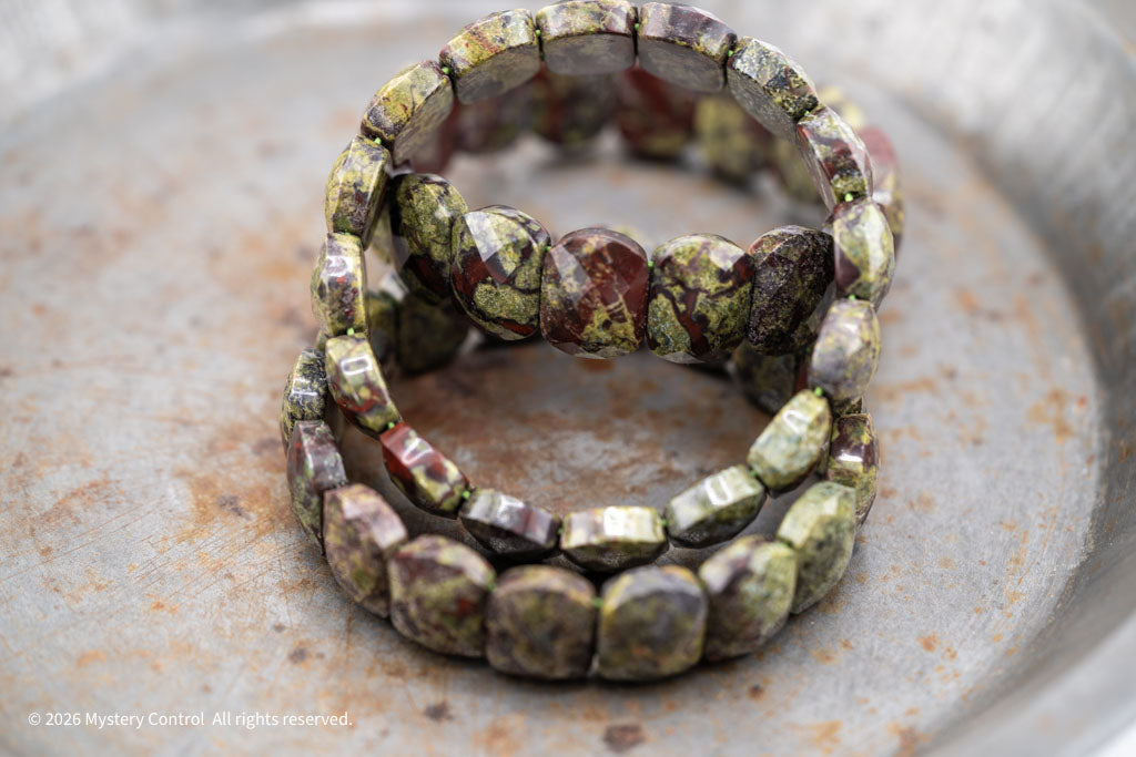 Dragon Blood Jasper "Dragon Scale" Bracelet