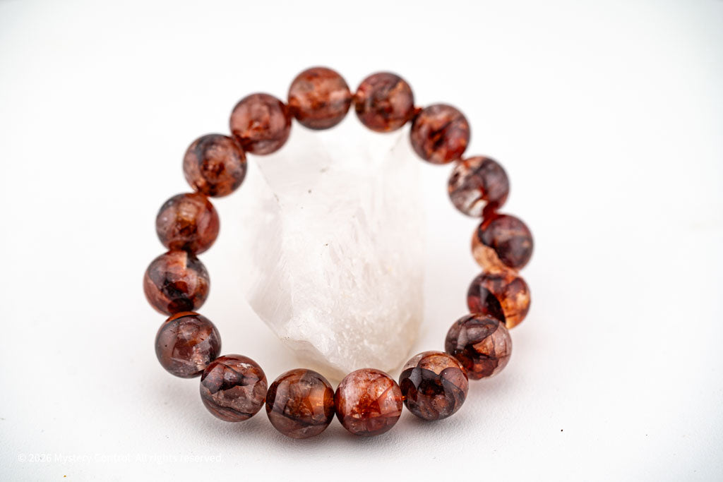 Vampire Quartz/ Red Fire Quartz Bracelet