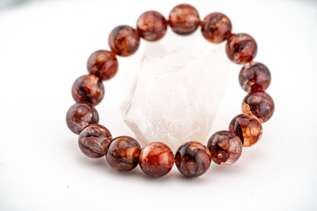 Vampire Quartz/ Red Fire Quartz Bracelet