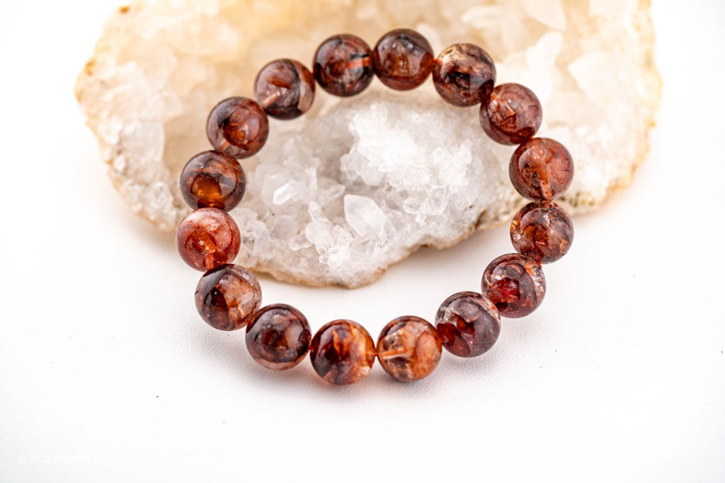 Vampire Quartz/ Red Fire Quartz Bracelet