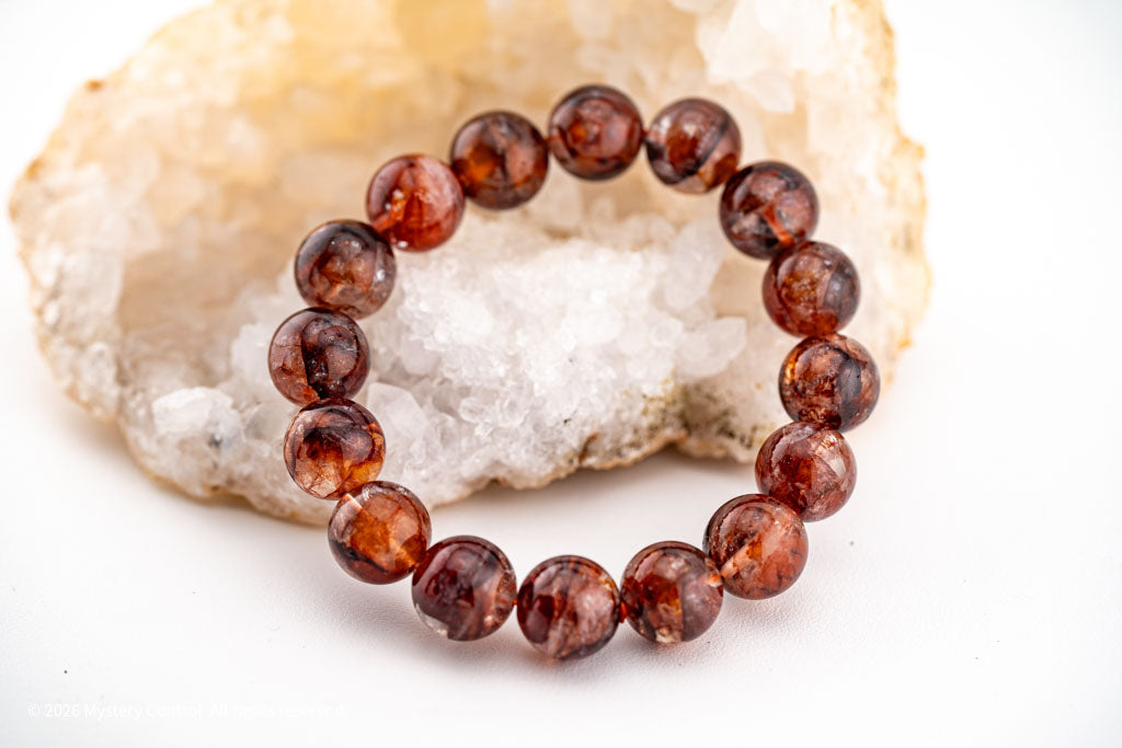 Vampire Quartz/ Red Fire Quartz Bracelet