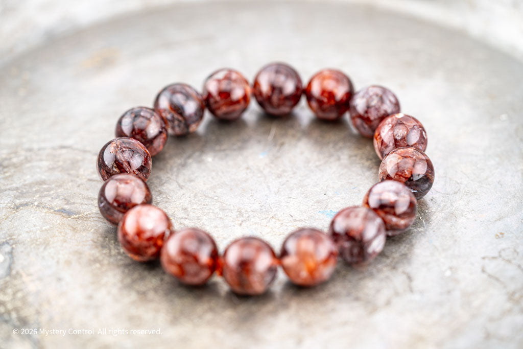 Vampire Quartz/ Red Fire Quartz Bracelet