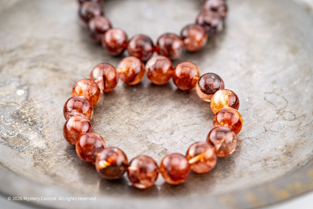 Vampire Quartz/ Red Fire Quartz Bracelet