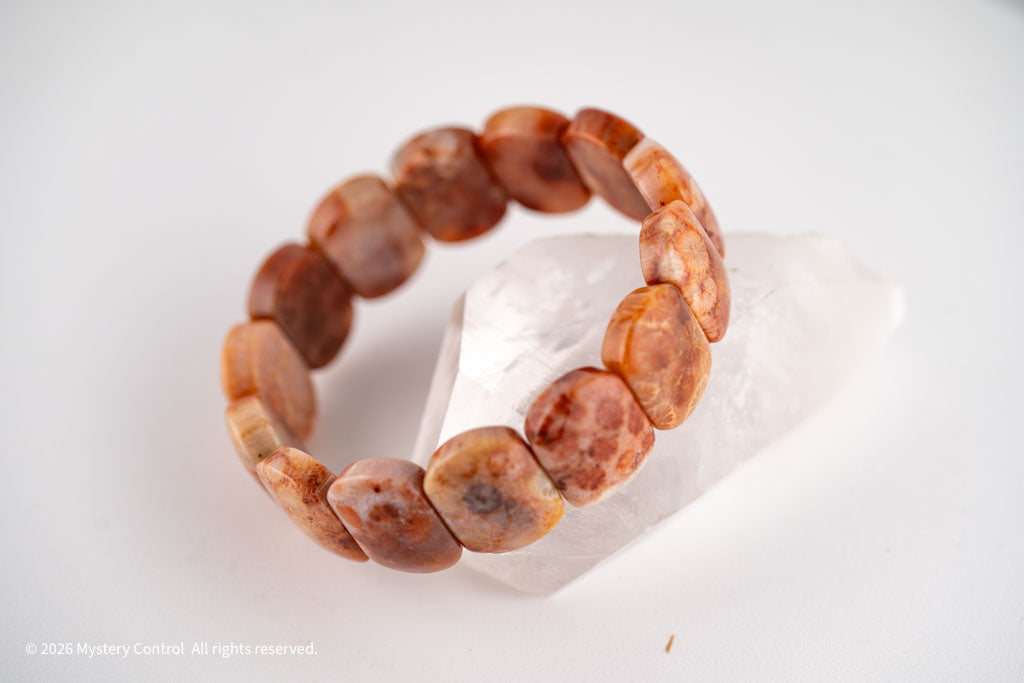 Chunky Fossil Coral Bracelet