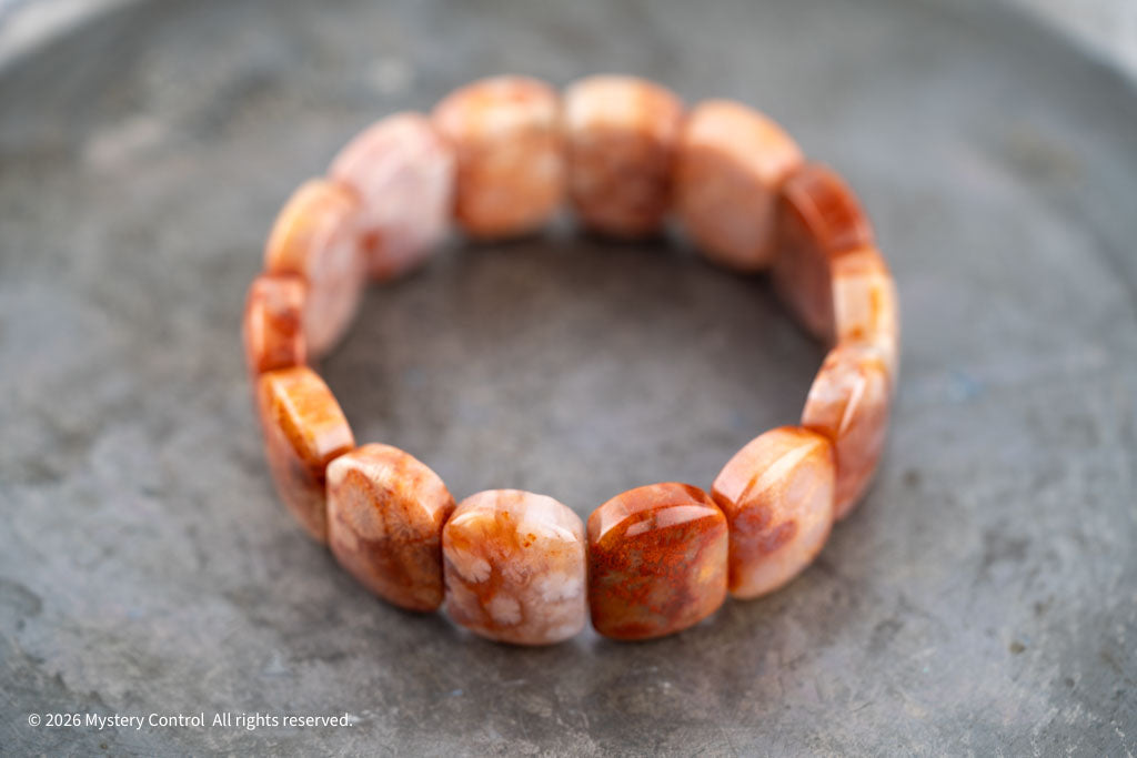 Chunky Fossil Coral Bracelet