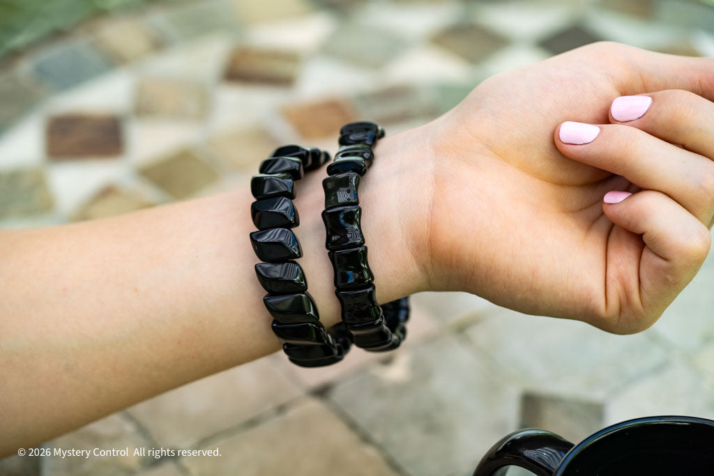 Black Obsidian Bangle Bracelet