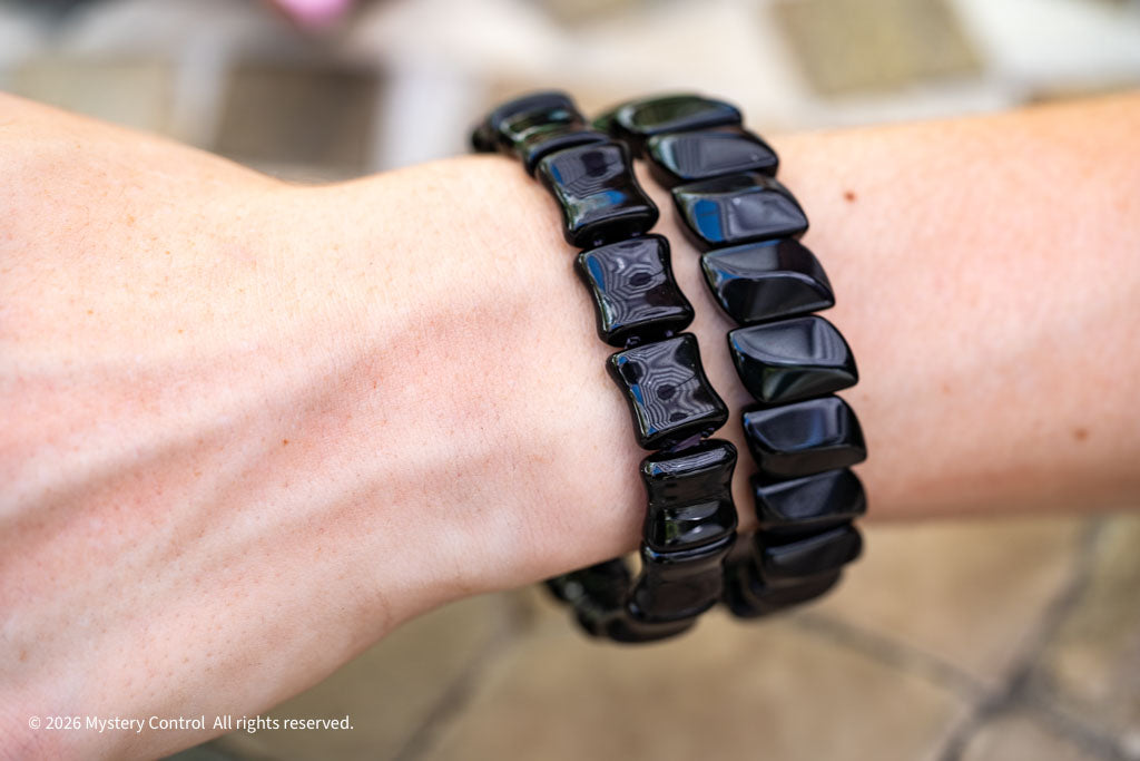 Black Obsidian Bangle Bracelet