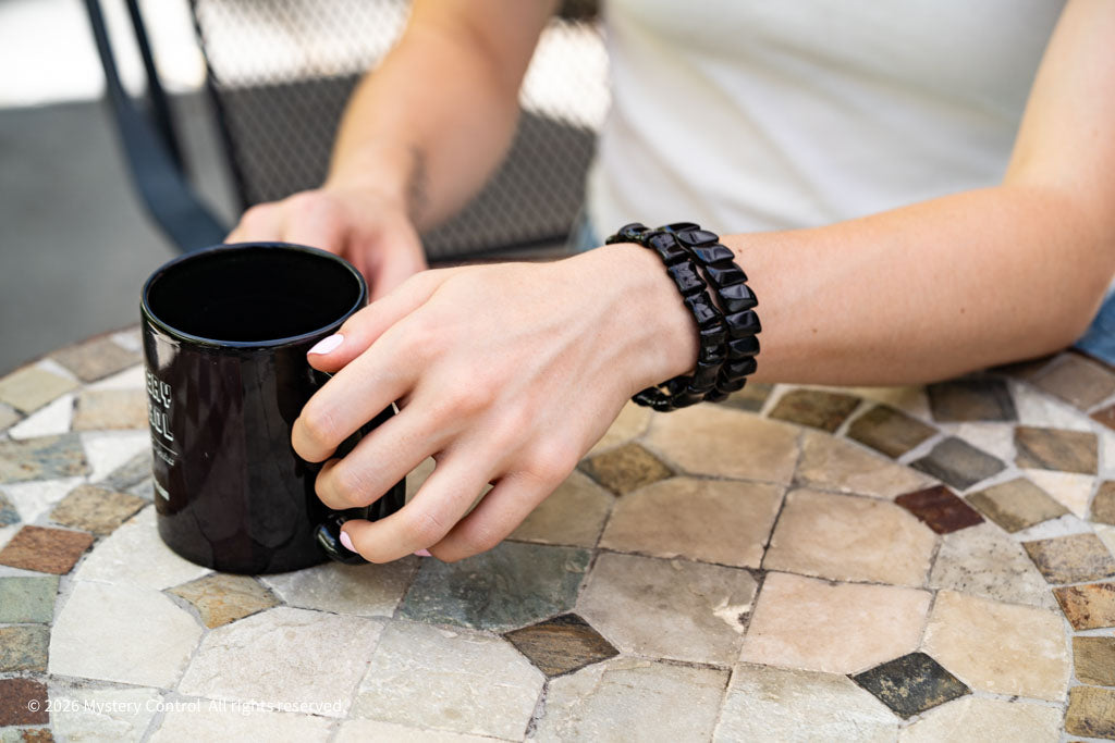 Black Obsidian Bangle Bracelet