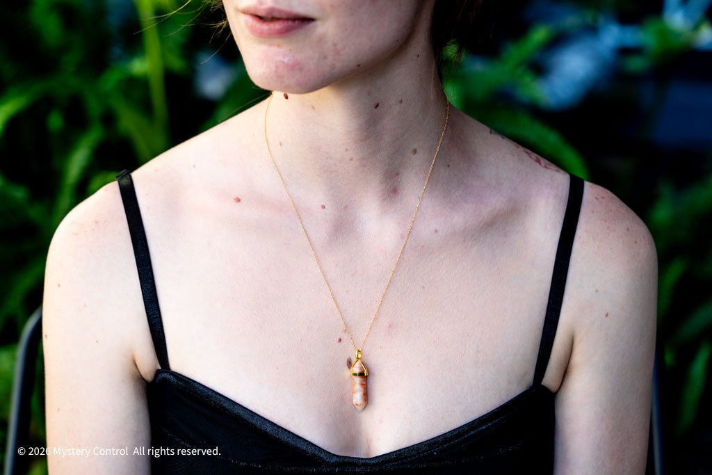 Moroccan Fossil Coral Point & 14K Gold-Filled Necklace