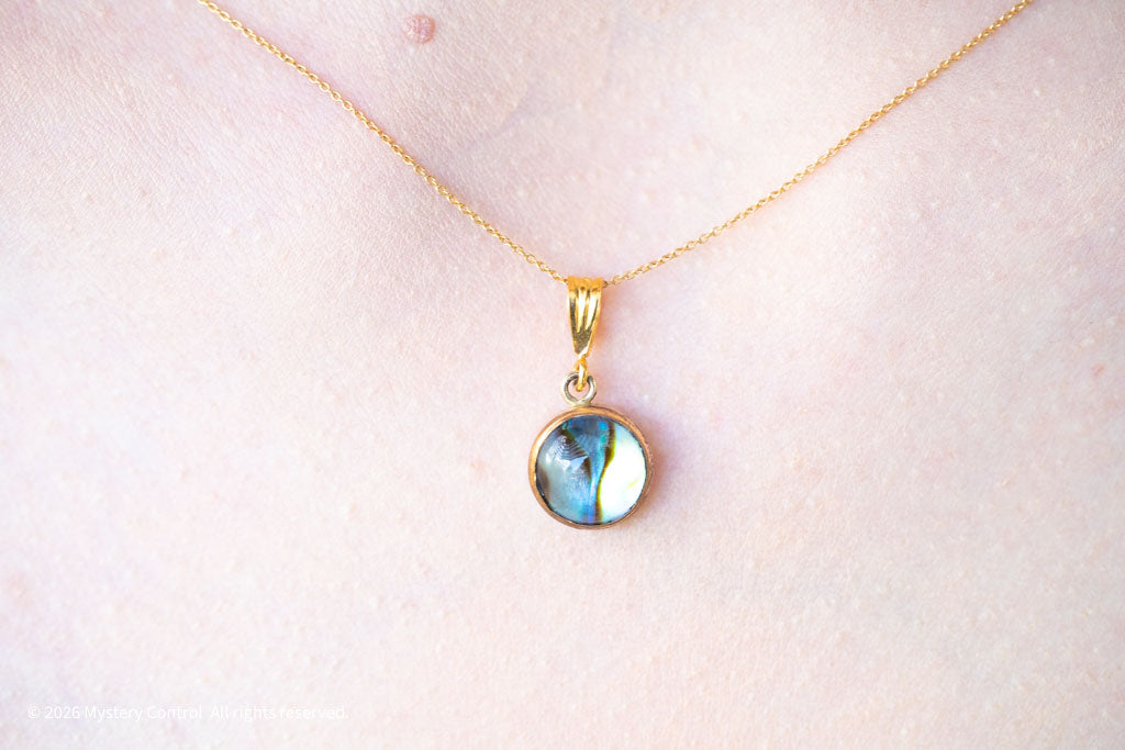 Abalone Charm Necklace in 14K Gold-Filled 925 Silver