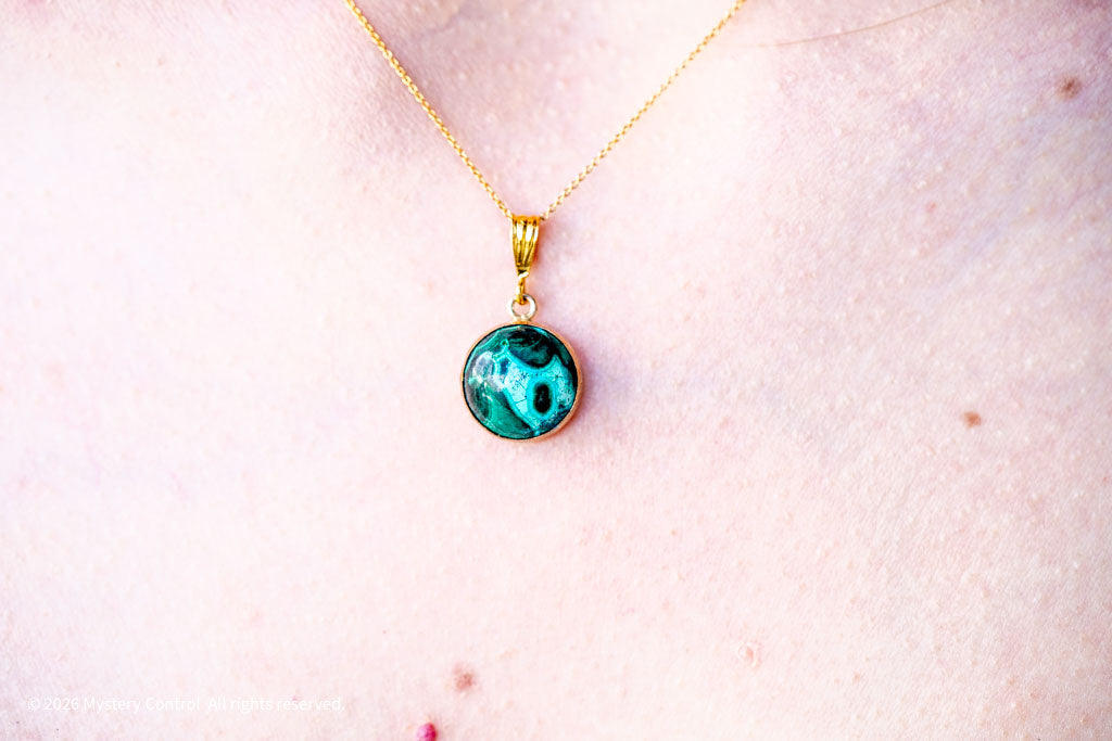 Chrysocolla Malachite Focus 14KGF Necklace