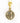 Moroccan Dinosaur Bone with 14K Gold-Filled 925 Silver Charm Necklace