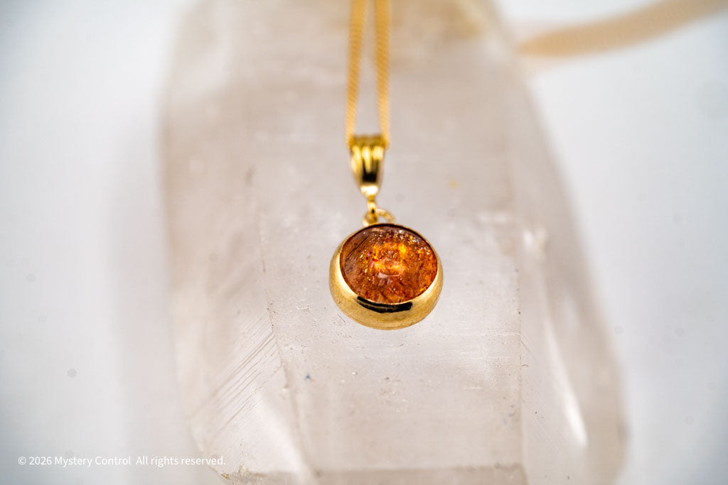 Disco Queen 10MM Sunstone Necklace