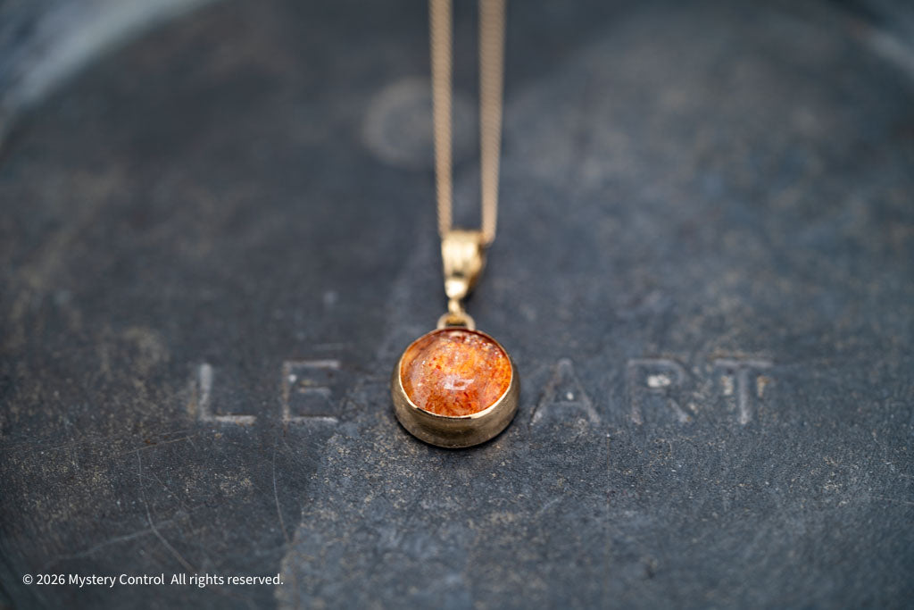 Disco Queen 10MM Sunstone Necklace