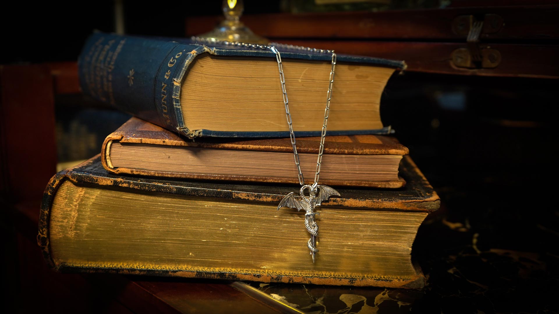 Patti's Favorite Power Dragon Necklace in 925 Silver PLUS Charging Spell.