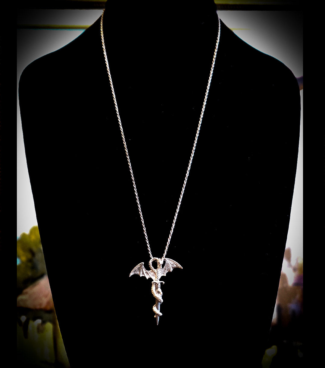 Patti's Favorite Power Dragon Necklace in 925 Silver PLUS Charging Spell.
