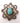 Egyptian Faience Scarab Brooch