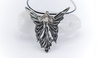 925 Silver Art Nouveau Fairy Brooch/Pendant Necklace