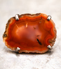 Red Fortress Agate 925 Sterling Silver Large Cuff Links