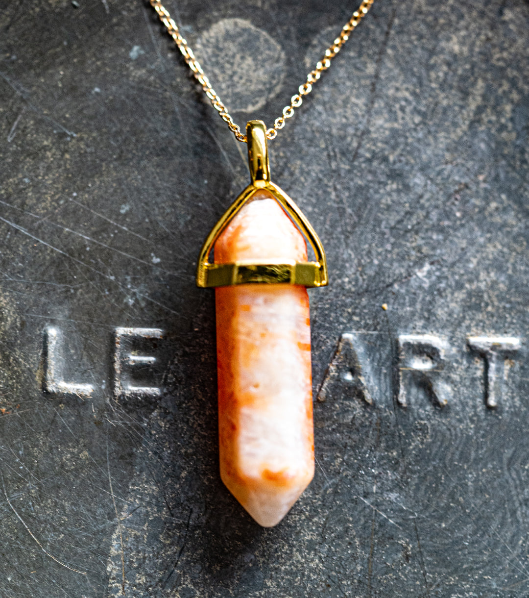 Moroccan Fossil Coral Point & 14K Gold-Filled Necklace