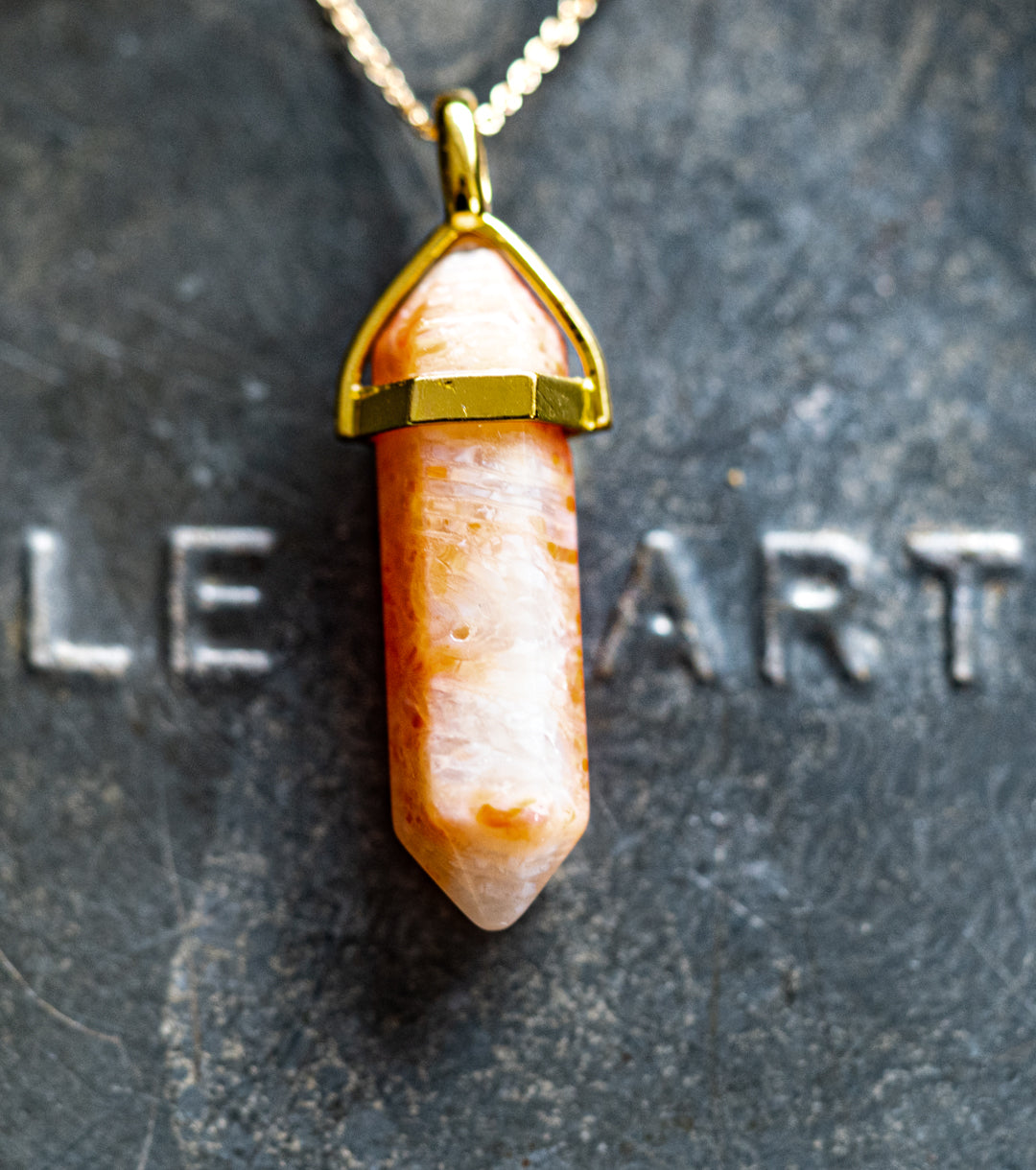 Moroccan Fossil Coral Point & 14K Gold-Filled Necklace