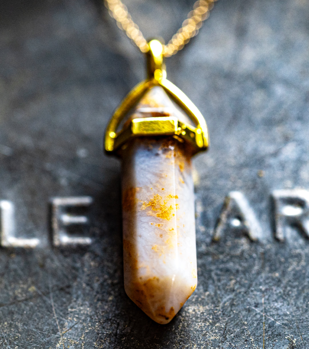 Moroccan Fossil Coral Point & 14K Gold-Filled Necklace