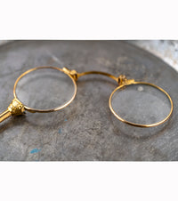 Gold Filled Lorgnette with Retractible Lenses