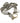 Albert Watch Chain in 925 Silver & Gold-Fill