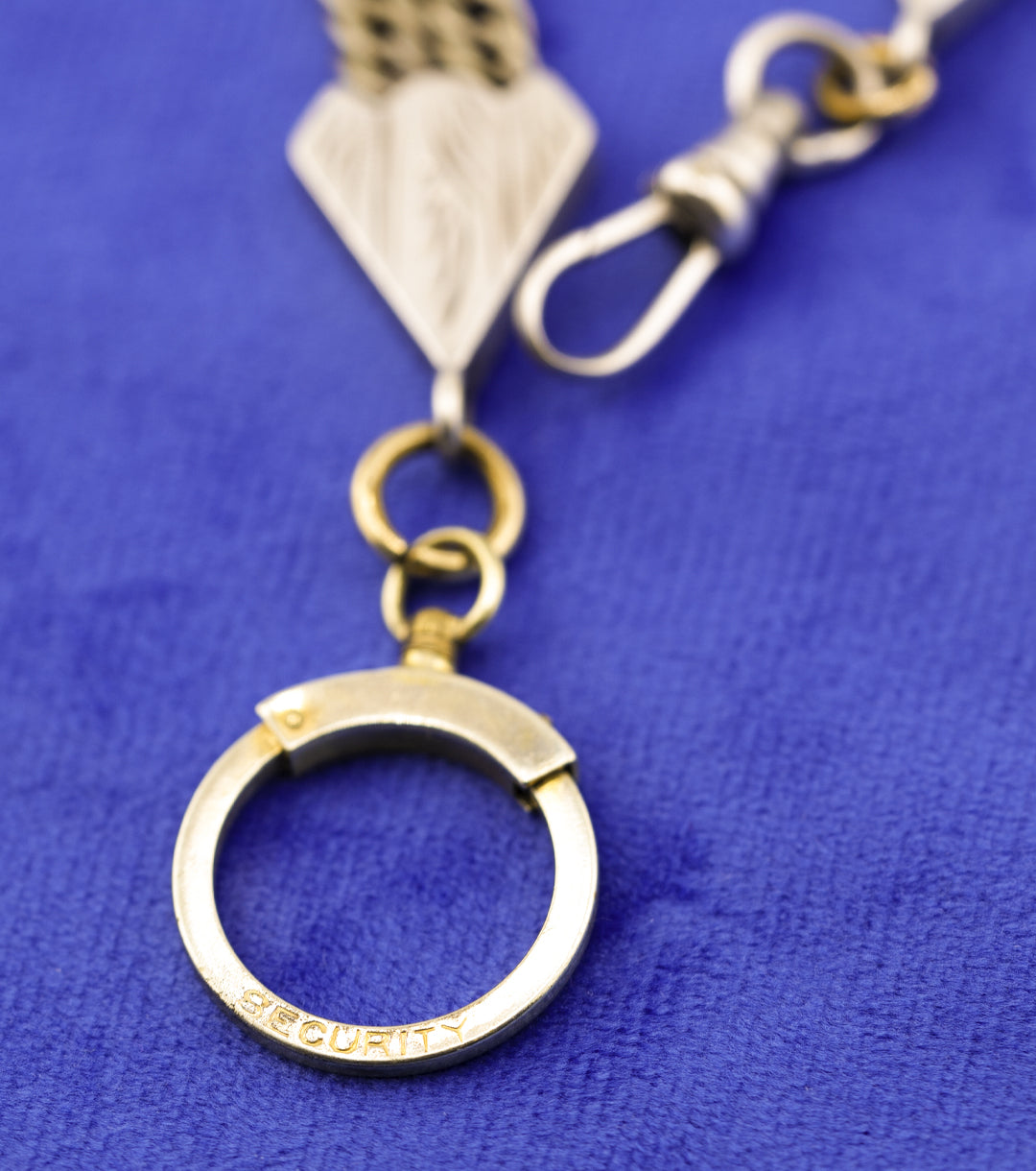 Albert Watch Chain in 925 Silver & Gold-Fill