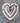 Vintage 925 Silver Multi-Gem Heart Brooch