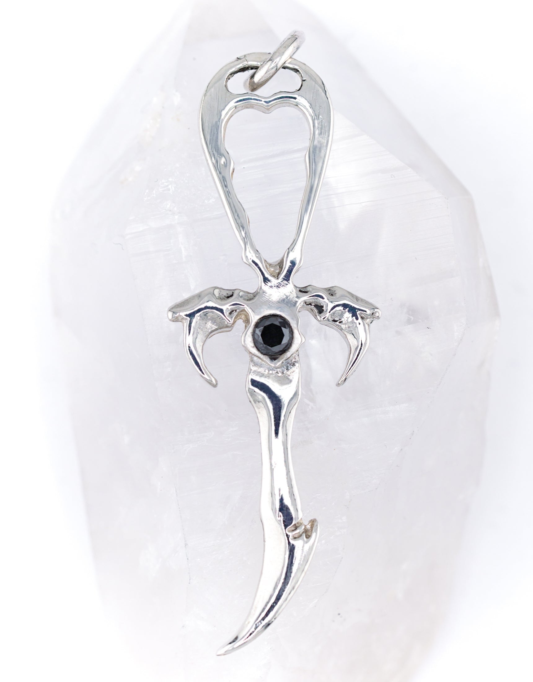 Black Diamond & 925 Silver Vampire Ankh - Mystery Control x Endless Night
